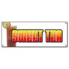 Signmission SWEET TEA BANNER SIGN ice iced drink cart stand cold drinks fresh brewed B-Sweet Tea